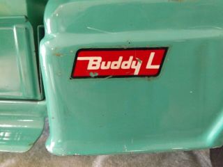VINTAGE RARE 1960 BUDDY L CAMPER TRUCK 5454 Deluxe GREEN With Stairs 3