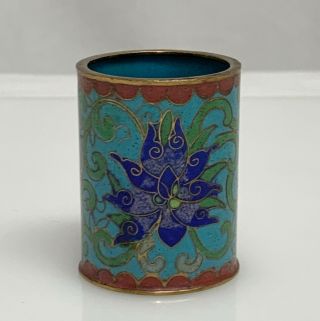 Chinese Cloisonne Toothpick Or Match Holder - 80020