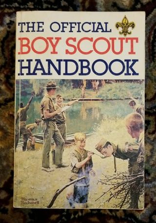 Bsa The Official Boy Scout Handbook 1984 Norman Rockwell Cover