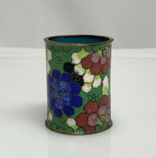Chinese Cloisonne Toothpick Or Match Holder - 80018