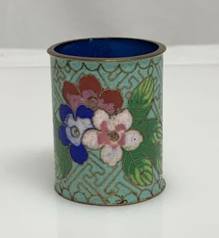 Chinese Cloisonne Toothpick Or Match Holder - 80019