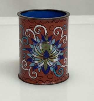 Chinese Cloisonne Toothpick Or Match Holder - 80022