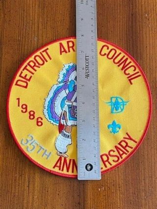 BSA 1986 Detroit Area Council 35th Anniv.  Jacket Patch - 2