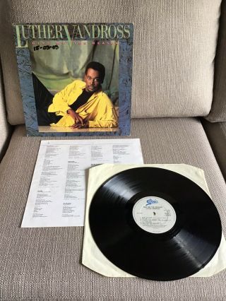 Luther Vandross - Give Me The Reason - Vinyl 1986 Lp