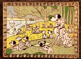Disney Pins Masterpiece Series 101 Dalmatians Pongo Perdita LE 100 Rare 2