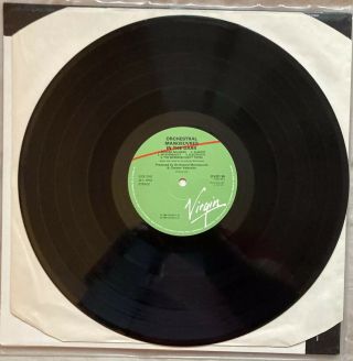 ORCHESTRAL MANOEUVRES IN THE DARK 1ST ALBUM LP 1980 VIRGIN REISSUE OVED96 EX/EX 3