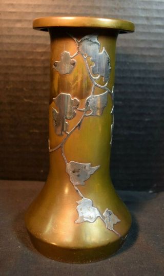 Vintage Heintz Bronze And Sterling Vase
