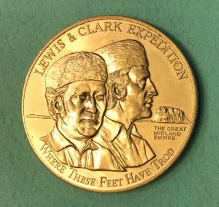 Vintage 1969 Lewis & Clark Midland Empire State Fair Billings Montana Medallion