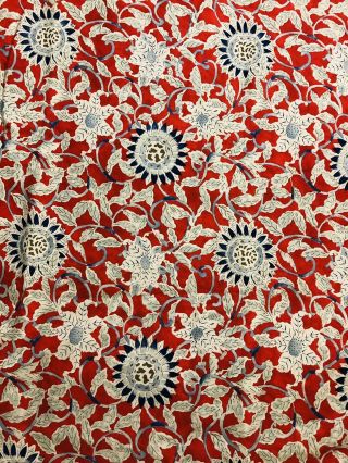 Vintage Ralph Lauren Cote D’ Azur Red,  Blue And White Queen Duvet Cover Rare