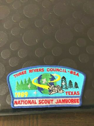 Bsa Three Rivers Council Texas 1989 National Jamboree Blue Border