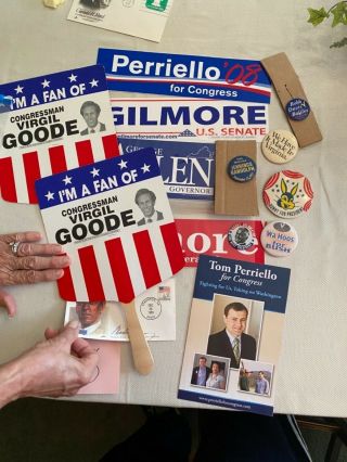 Tom Periello George Allen Virgil Goode Virginia Campaign Items