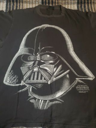 Vintage 1995 Star Wars Darth Vader Shirt Sz XL Made In USA Single Stitch,  Rare 3