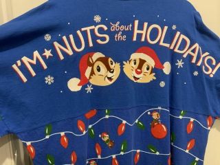 Disney Parks Epcot Festival Of The Holidays Spirit Jersey Wdw Xl Chip And Dale