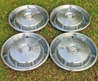 1966 1967 Cadillac 15 Inch Hub Caps Wheel Covers Cool Vintage Automotive