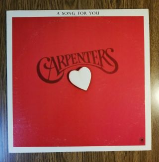 Carpenters ‎– A Song For You Lp (1972 Lp A&m Records ‎– Sp 3511) Nm Vinyl
