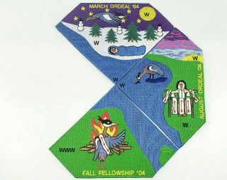 Oa / Bsa Blue Heron Lodge 349 - 3 Of The Set Of 4 2004 Event Patches