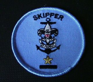 Bsa: Sea Scout " Skipper " Rank Patch (brand New/never Issued)