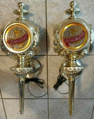 Vintage Schlitz Beer Carriage Light Wall Sconces Advertising Signs Bar