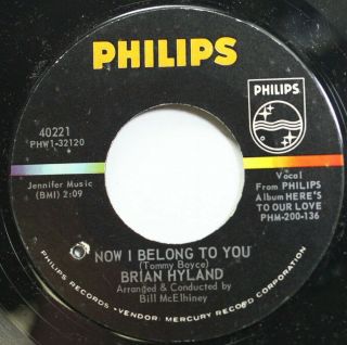 Rock 45 Brian Hyland - Now I Belong To You / (that 