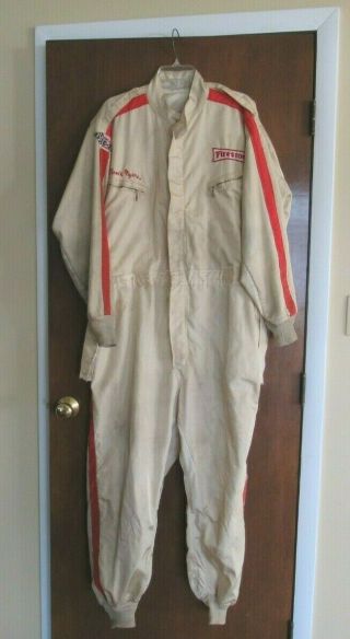 Vintage Hinchman Nomex Firestone Racing Race Suit Mens Xl - Xxl