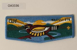 Boy Scout Oa 318 Waguli Lodge Blue Border Flap