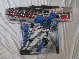 Vintage Lawrence Taylor Giants All Over Print Magic Johnson T Shirt Xl