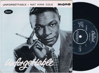 Nat King Cole Unforgettable Uk Ep 45ps 1960 Capitol 7 "