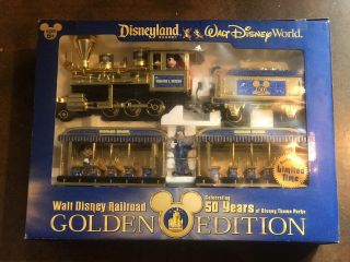 Walt Disney Railroad Train Set - 50 Years Golden Edition - -