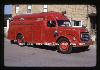 Lansford Pa 1951 Gmc Approved Rescue Fire Apparatus Slide