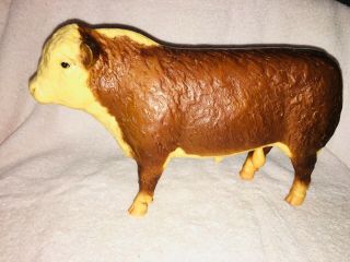 Vintage Breyer Polled Hereford Bull 74 Made In Usa
