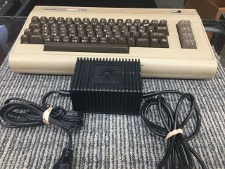 Vintage Commodore 64 Computer Console System With Power Cord