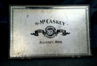 Vintage 1907 The McCaskey Register Alliance Ohio Advertising Sign Drawer Spring 2