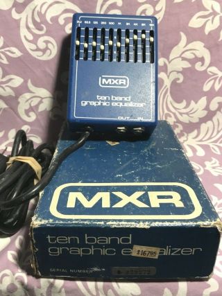 Vintage Mxr Ten Band Eq With Box