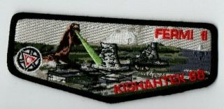 Boy Scout Oa 88 Kishahtek Lodge 2015 Fermi Ii Black Border Centennial Flap