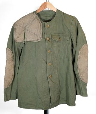 Vintage 1940s Wwii Usmc Green Hbt Shooting Jacket (approx Medium)