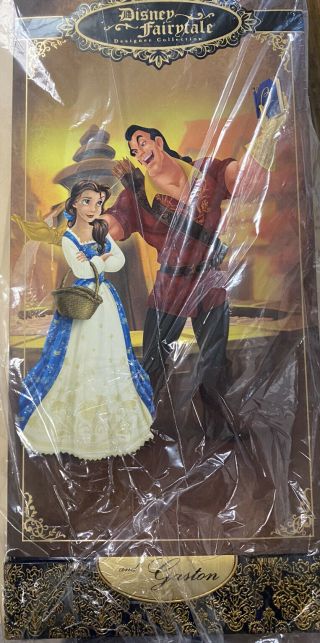 - Never Opened Disney Fairytale Limited Edition Belle & Gaston W/bag