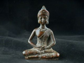 Special Antique Chinese Brass Hand Made Padmasambhava Statue M127