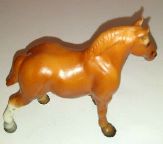 Vintage Breyer Stablemates Chestnut Draft Horse 5055 1976 2