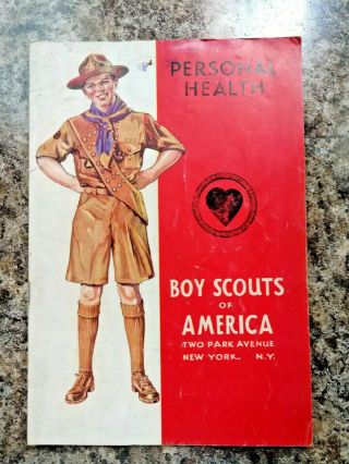 Vintage 1942 Boy Scouts Of America Merit Badge Book " Personal Health "