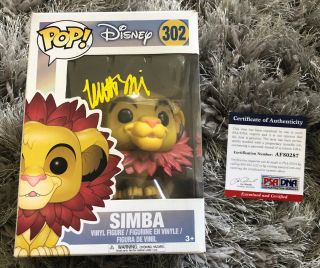 Matthew Broderick Signed Disney Lion King Simba Funko Pop 302 Psa/dna