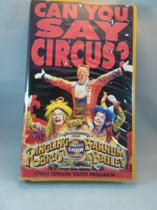 Ringling Bros And Barnum & Bailey Circus Vhs Tape Of The 130 Edition 30 Mini