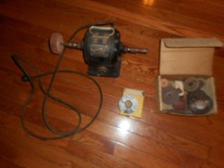 Vintage Westinghouse Buffer Polisher With Attachments