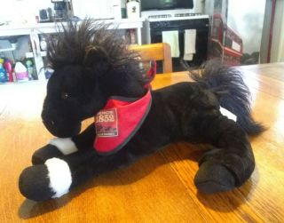 Legenday Wells Fargo.  Since 1852 Plush Black Horse Toys R Us