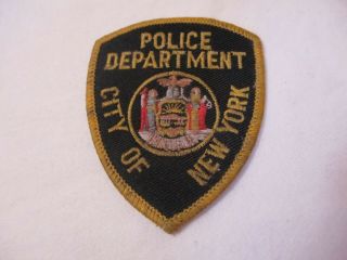 Vintage City Of York Police Department Hat Patch / Nypd