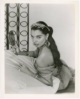 Black Hollywood Starlet,  Model Vera Francis Vintage 50s Pinup Glamour Photograph