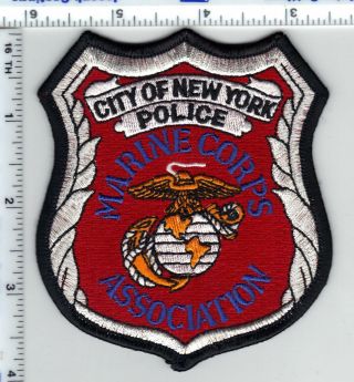York City Police Marine Corps Association Shoulder Patch