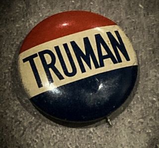 Harry Truman 1948 Presidental Campaign Button
