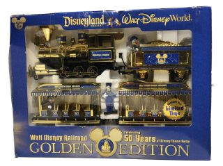 Walt Disney Railroad Train Set - 50 Years Golden Edition - Open Box