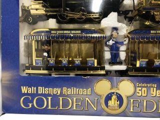 Walt Disney Railroad Train Set - 50 Years Golden Edition - Open Box 4