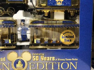 Walt Disney Railroad Train Set - 50 Years Golden Edition - Open Box 5